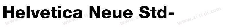 Helvetica Neue Std字体转换